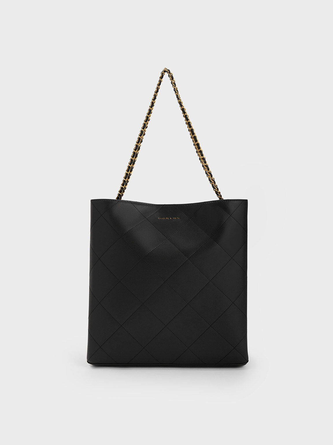Leia Braided Handle Tote Bag - Black