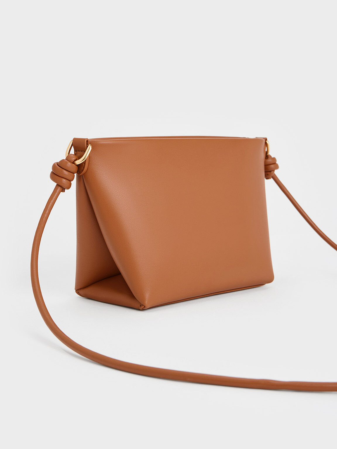 Bolso cruzado geométrico Midori, Canela, hi-res