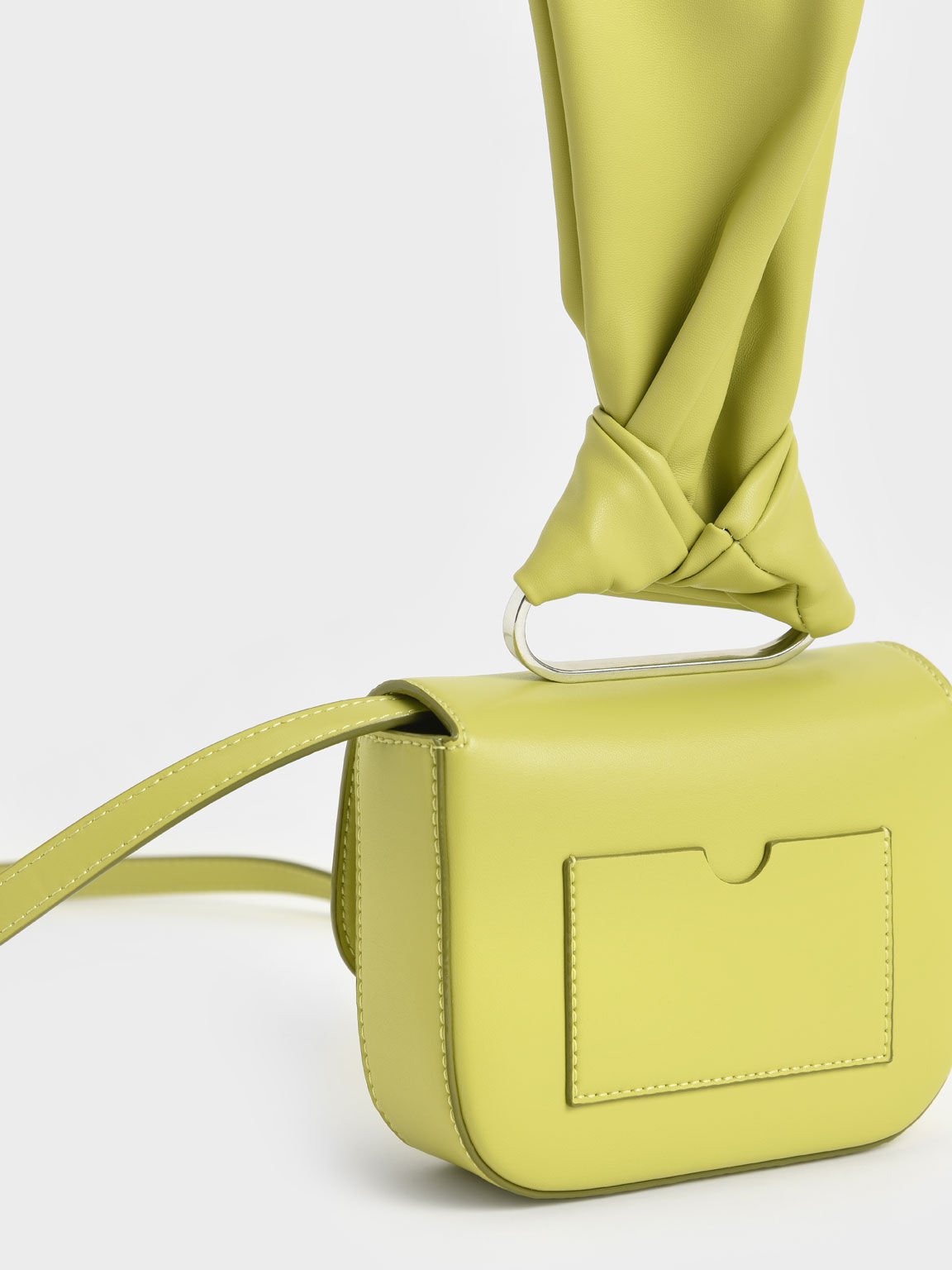 Lime Knotted Wristlet Bag - CHARLES & KEITH US