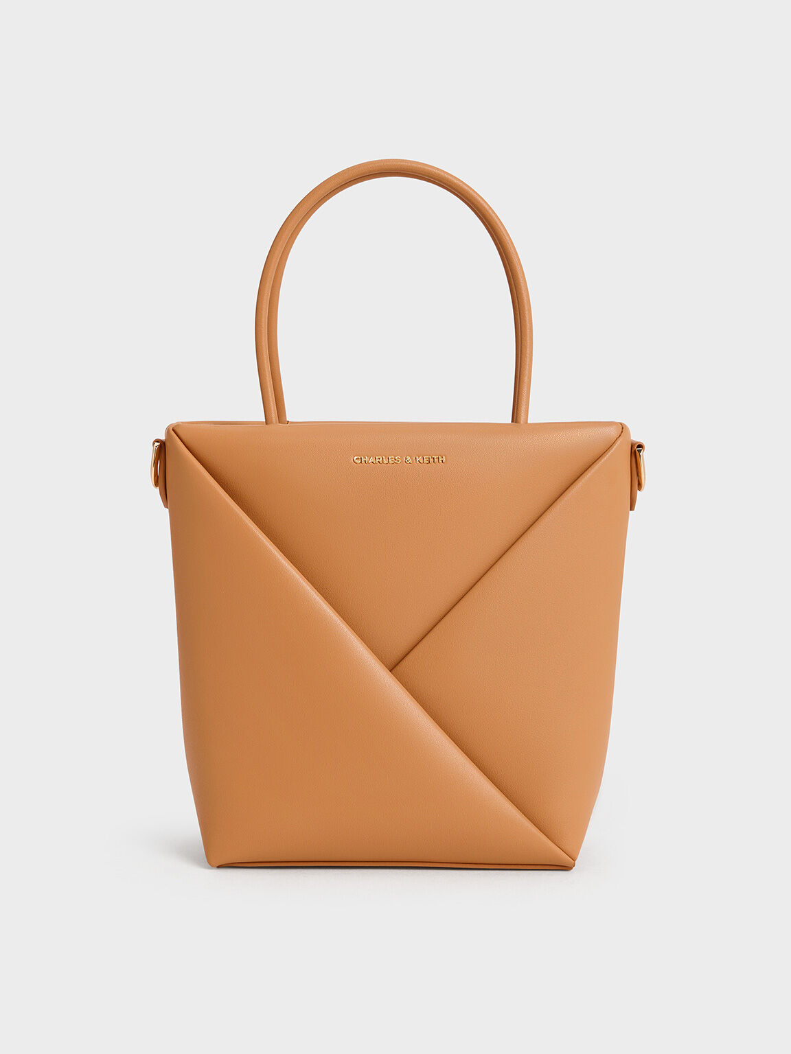 Midori Geometric Elongated Tote Bag, Toffee, hi-res