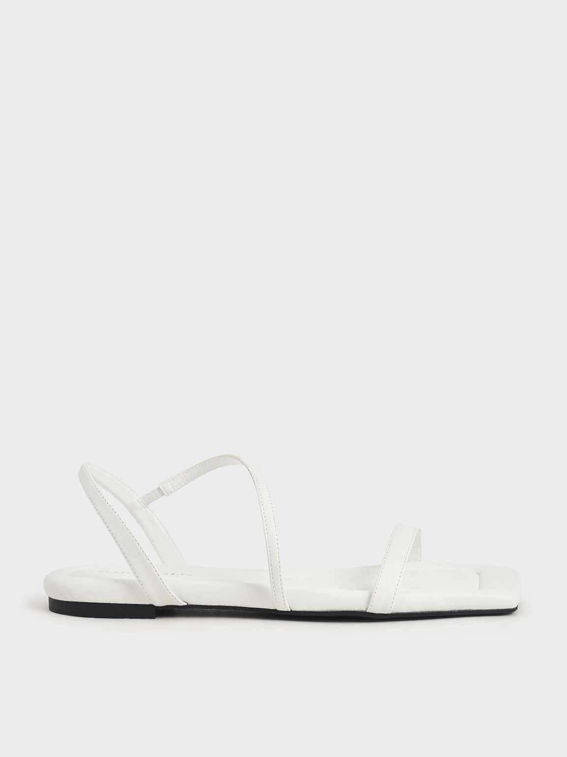 white sandals with backstrap