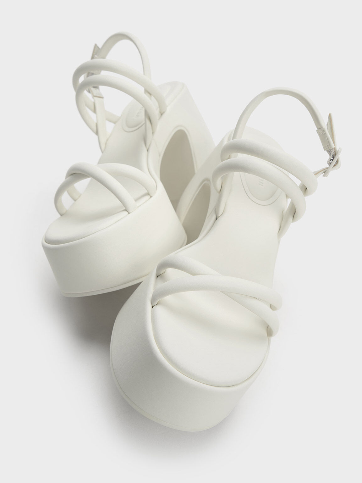 Nerissa Tubular Platform Sandals, Chalk, hi-res