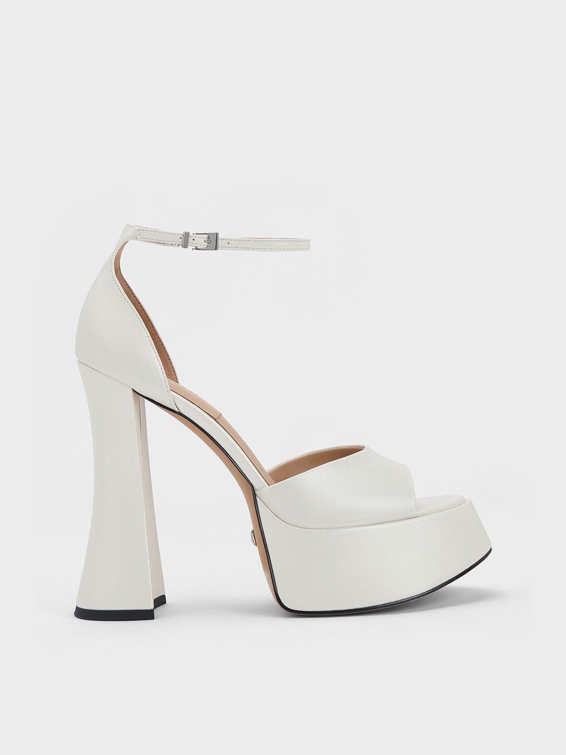 Buy Shoetopia Fashionable Solid White Platform Heels For Women Online