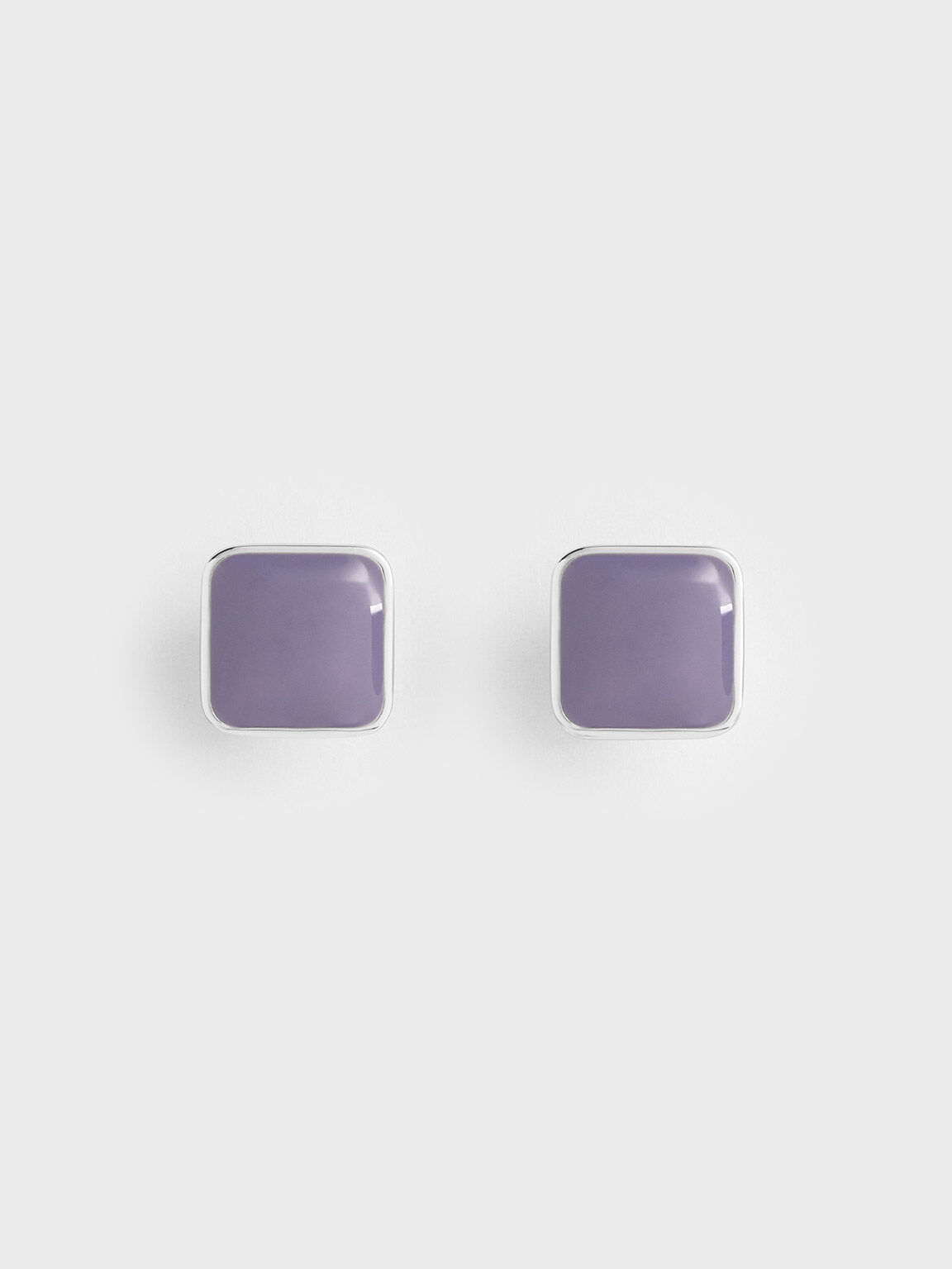 Ellowyn Square Stud Earrings, Lilac, hi-res