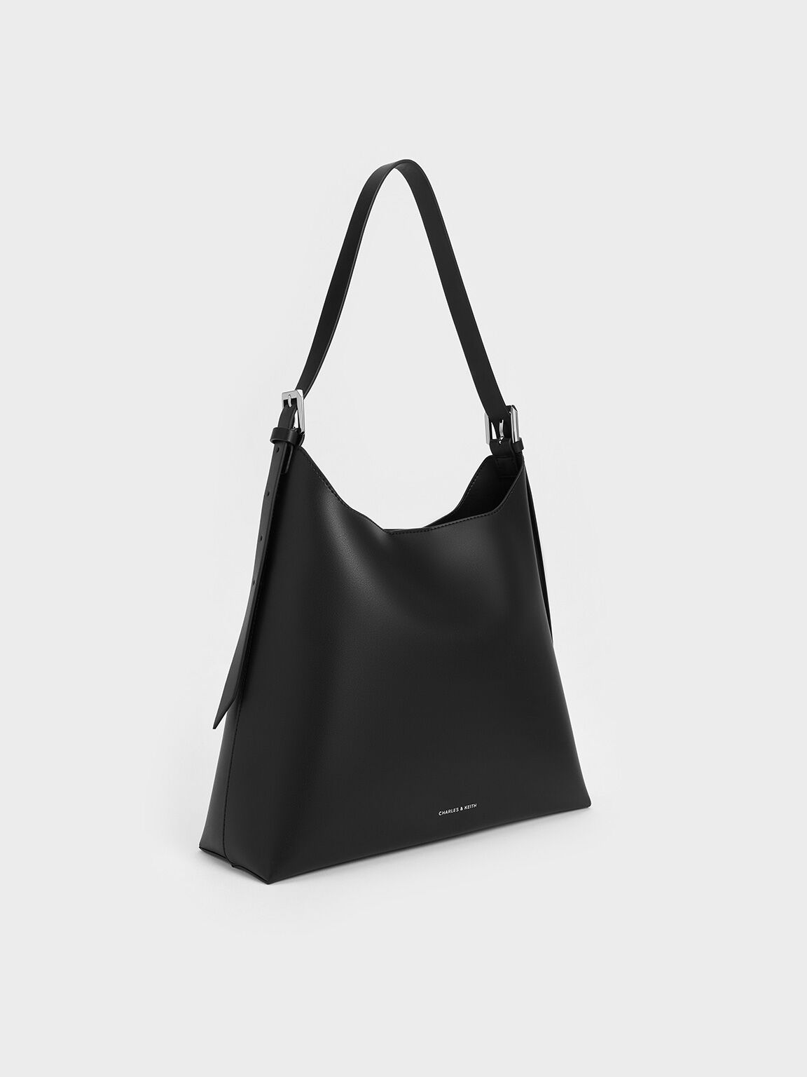 Hertha Trapeze Slouchy Hobo Bag, Noir, hi-res