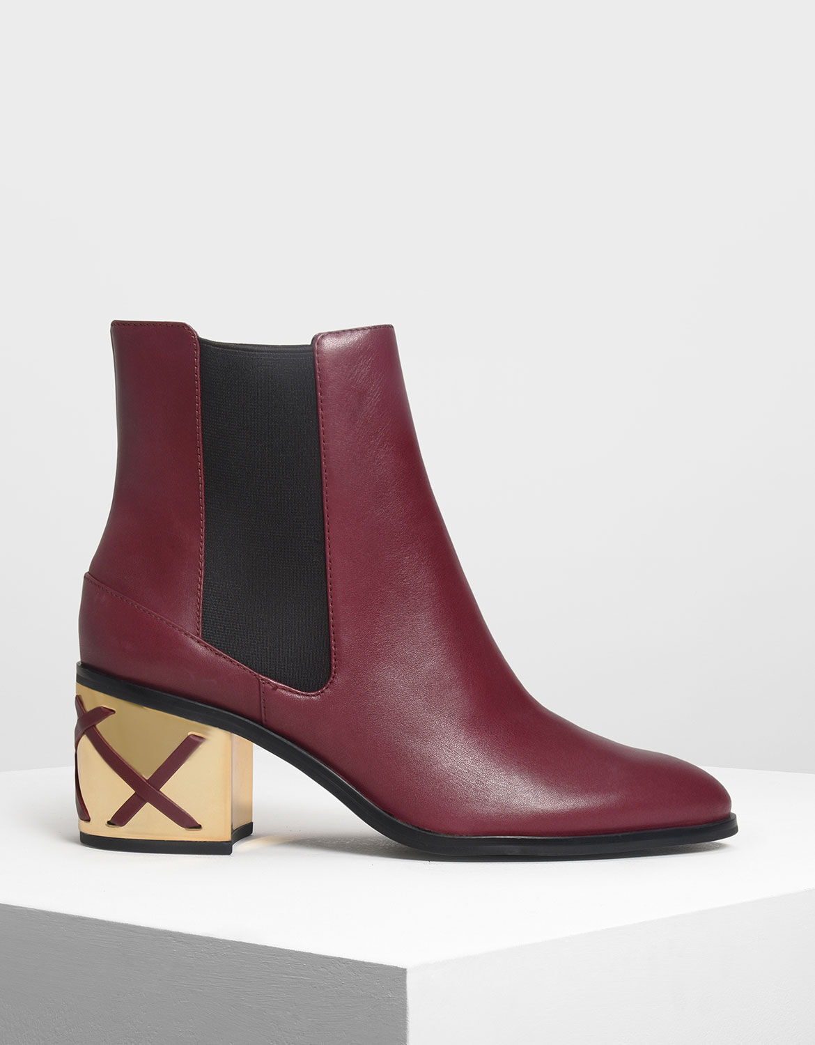 burgundy leather chelsea boots