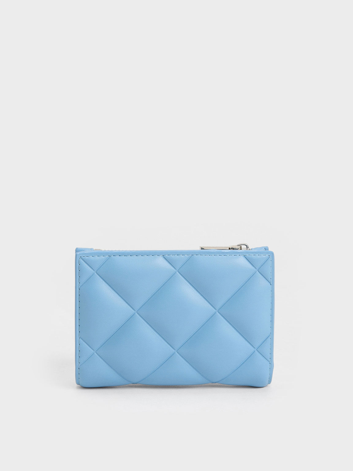 Gemma Quilted Cardholder, Light Blue, hi-res