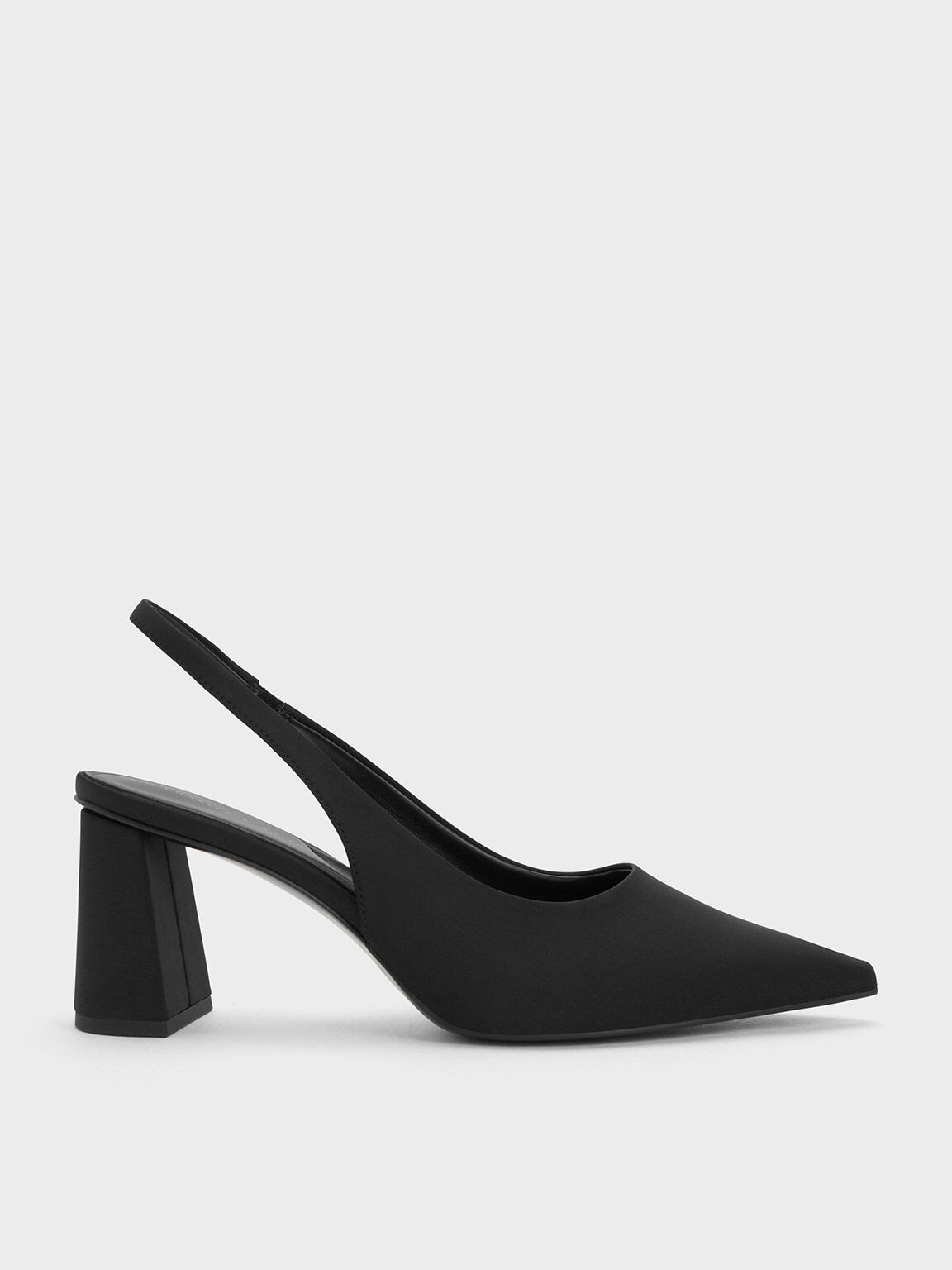 Leather Pointed-Toe Heels - Black Box