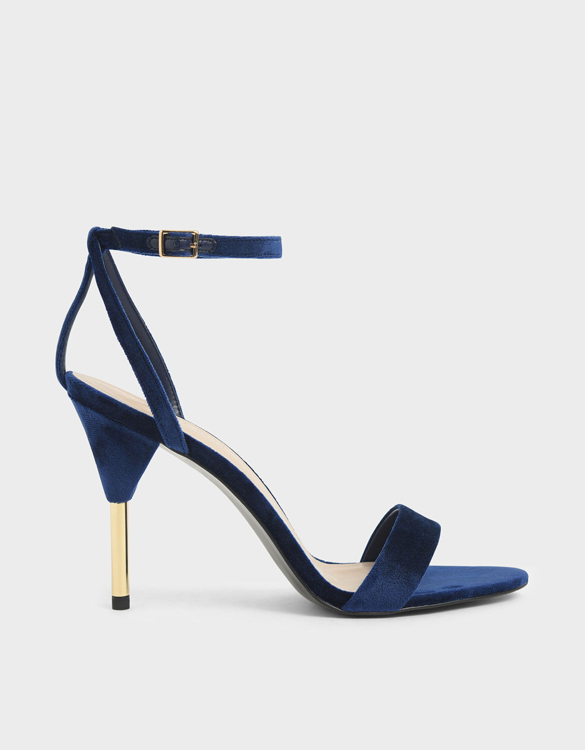 dark blue high heels