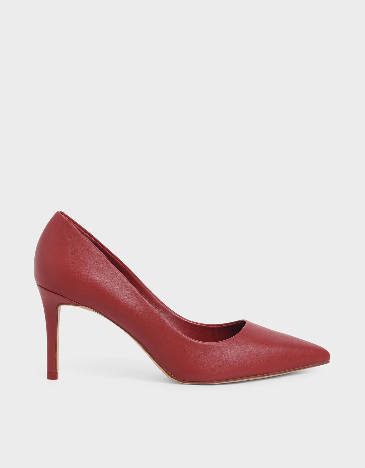 red pointed toe pumps