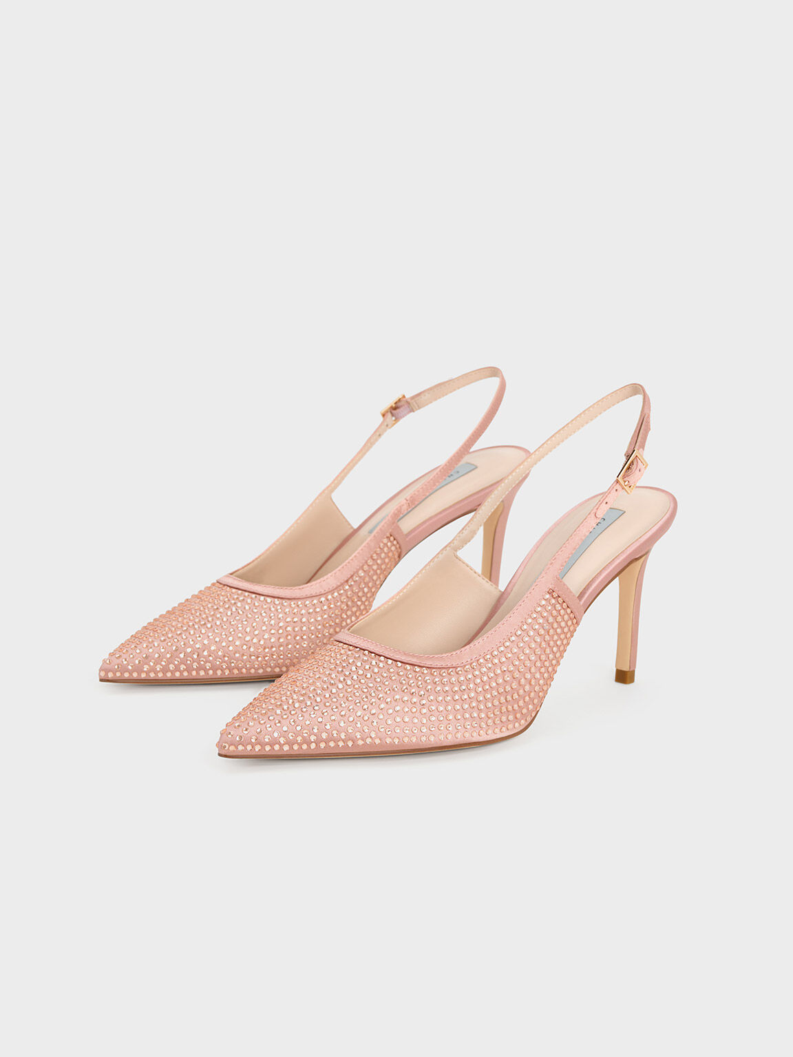 Crystal sale embellished shoes