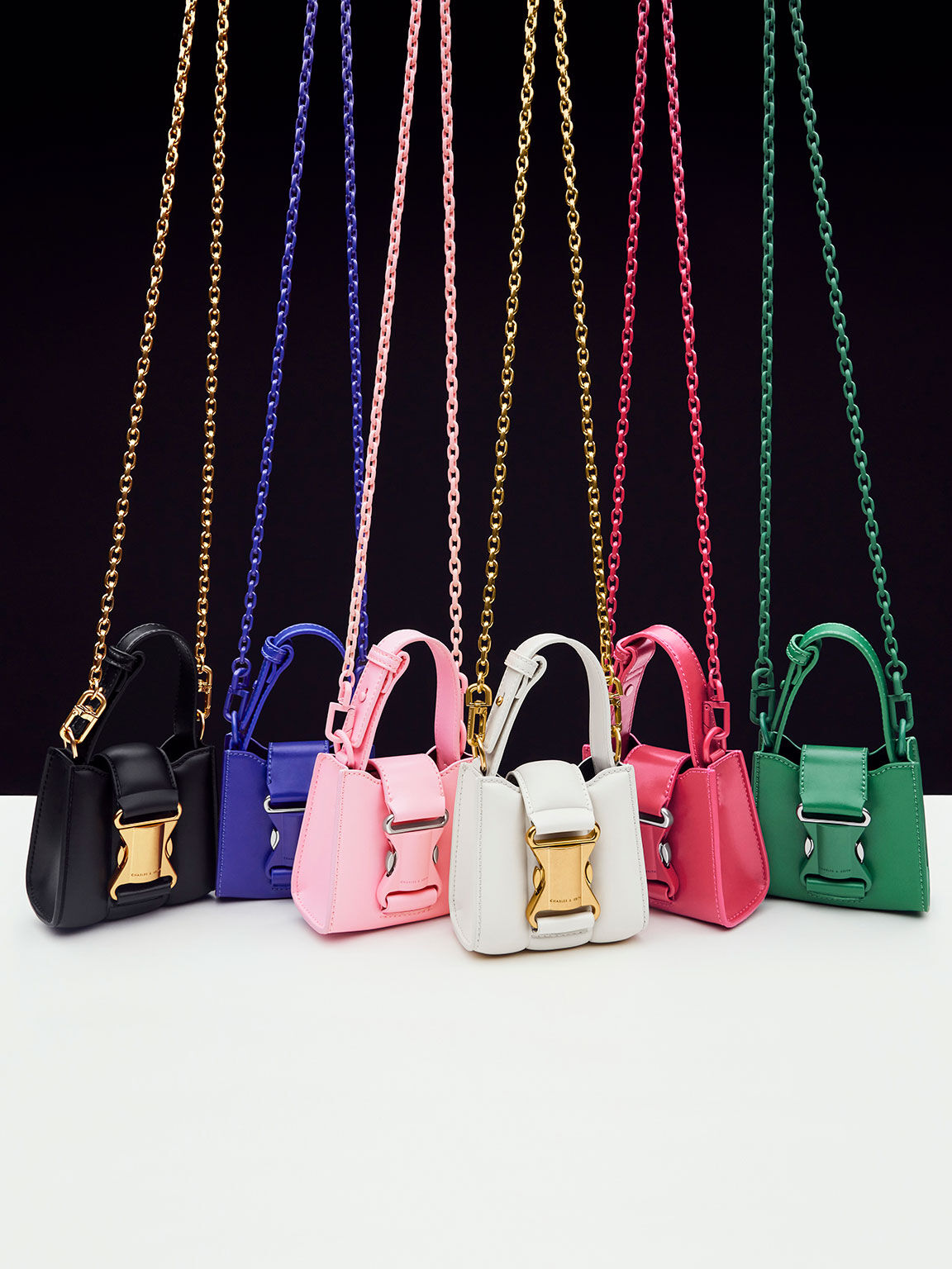 Pink Ivy Top Handle Mini Bag - CHARLES u0026 KEITH US