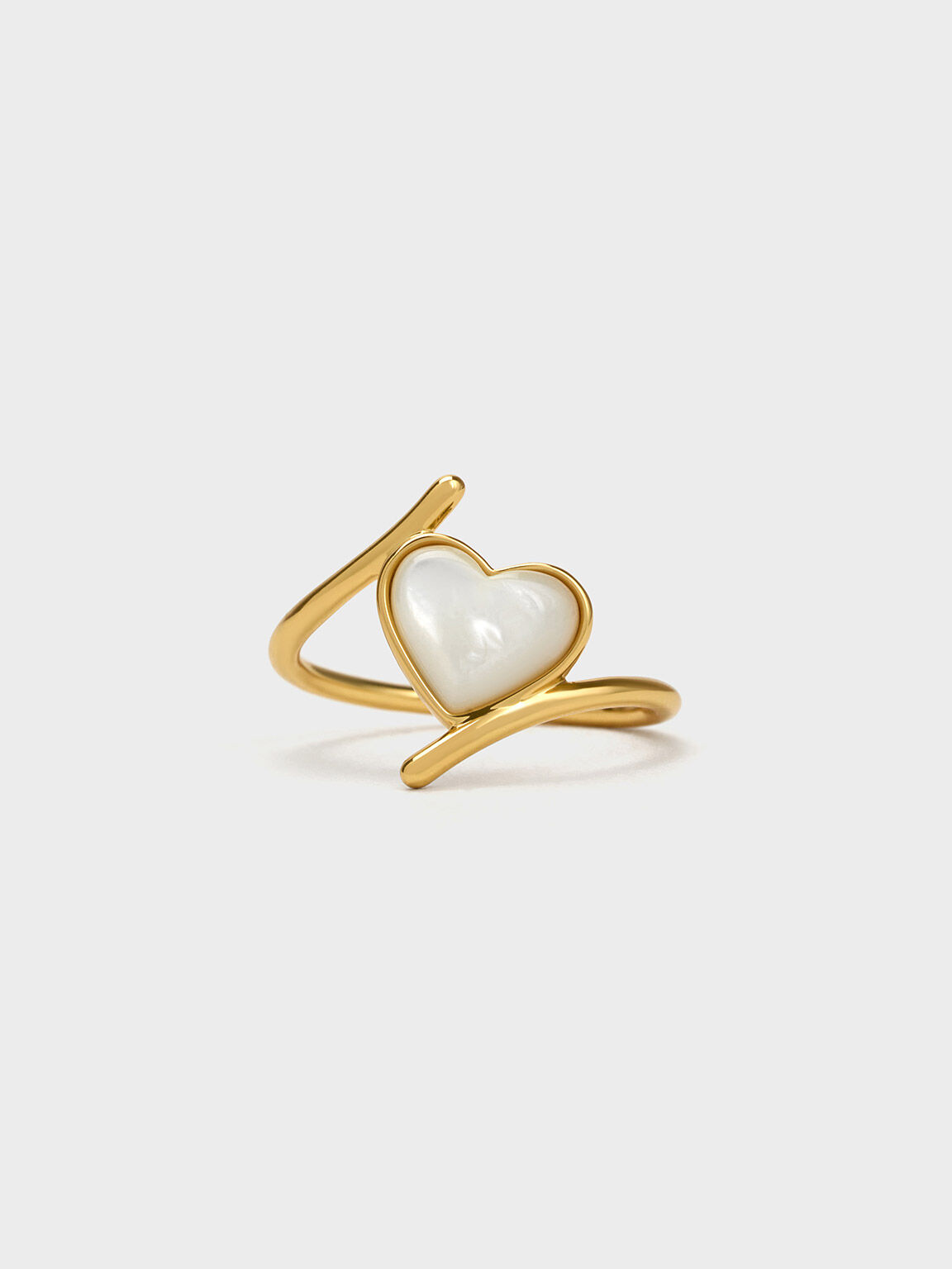 Annalise Heart Stone Ring, Gold, hi-res