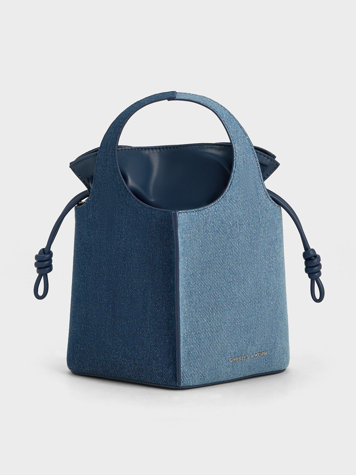 Arlys Denim Bucket Bag, Denim Blue, hi-res