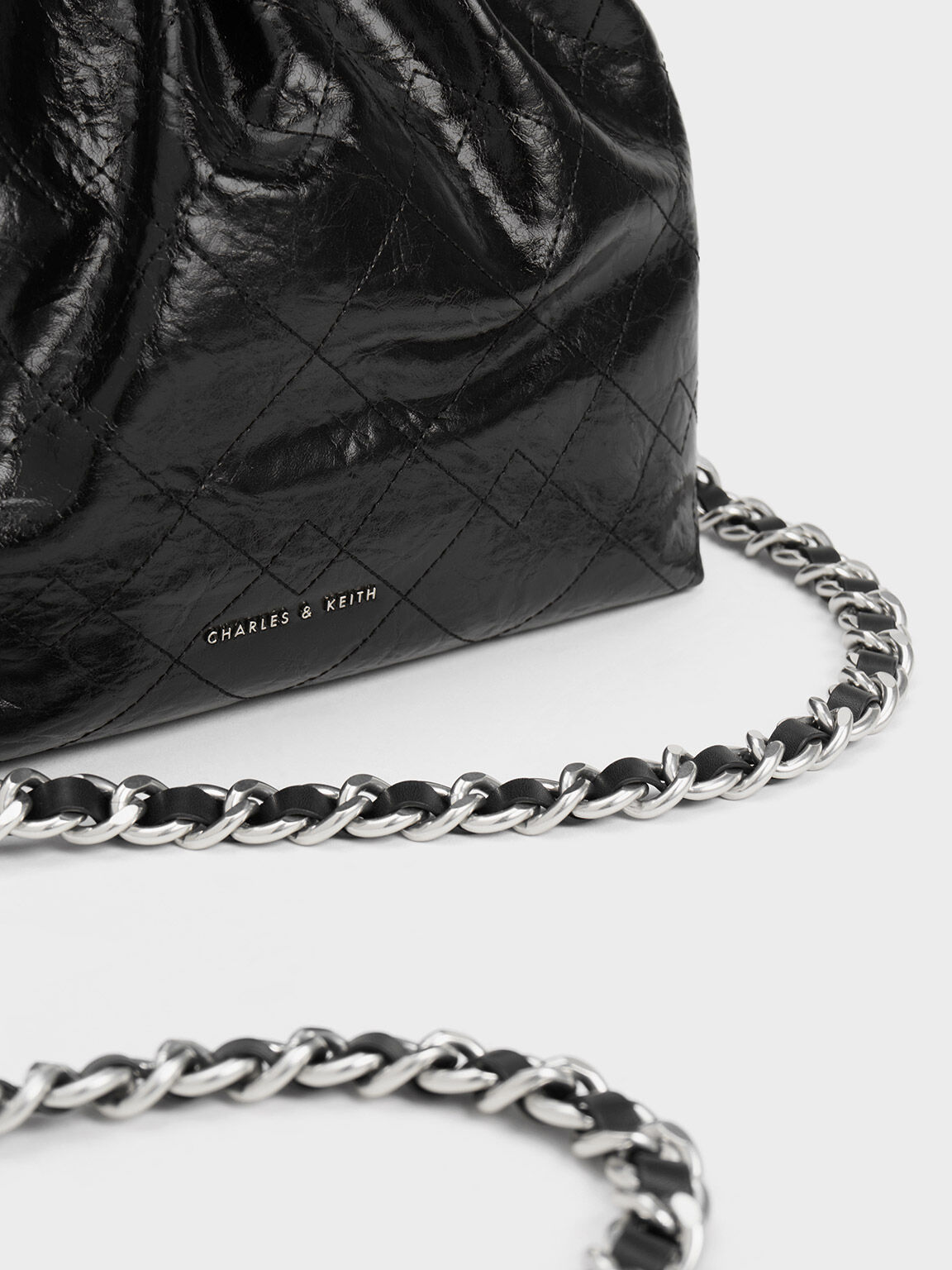 Duo Chain Handle Shoulder Bag, Noir, hi-res