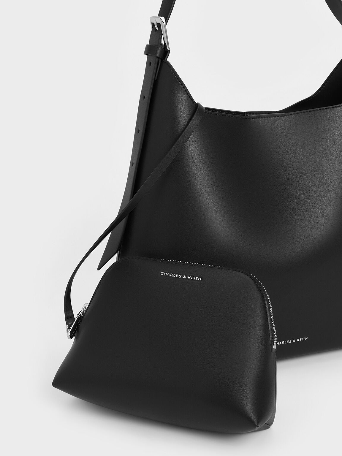 Bolso holgado trapezoidal, Noir, hi-res