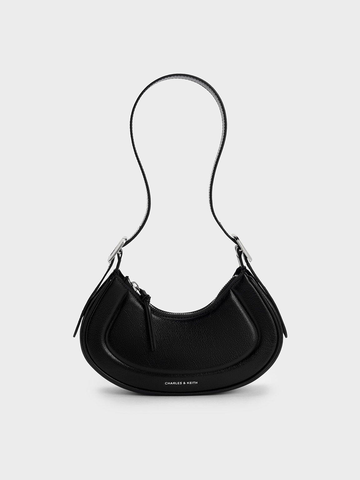 Bolso curvo Petra, Noir, hi-res