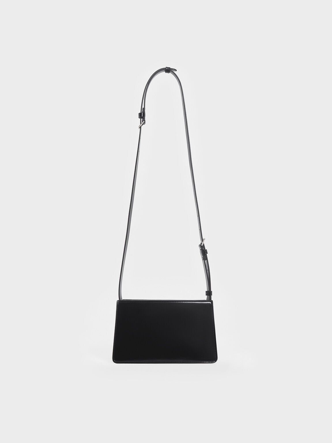 Structured Boxy Shoulder Bag, Noir, hi-res