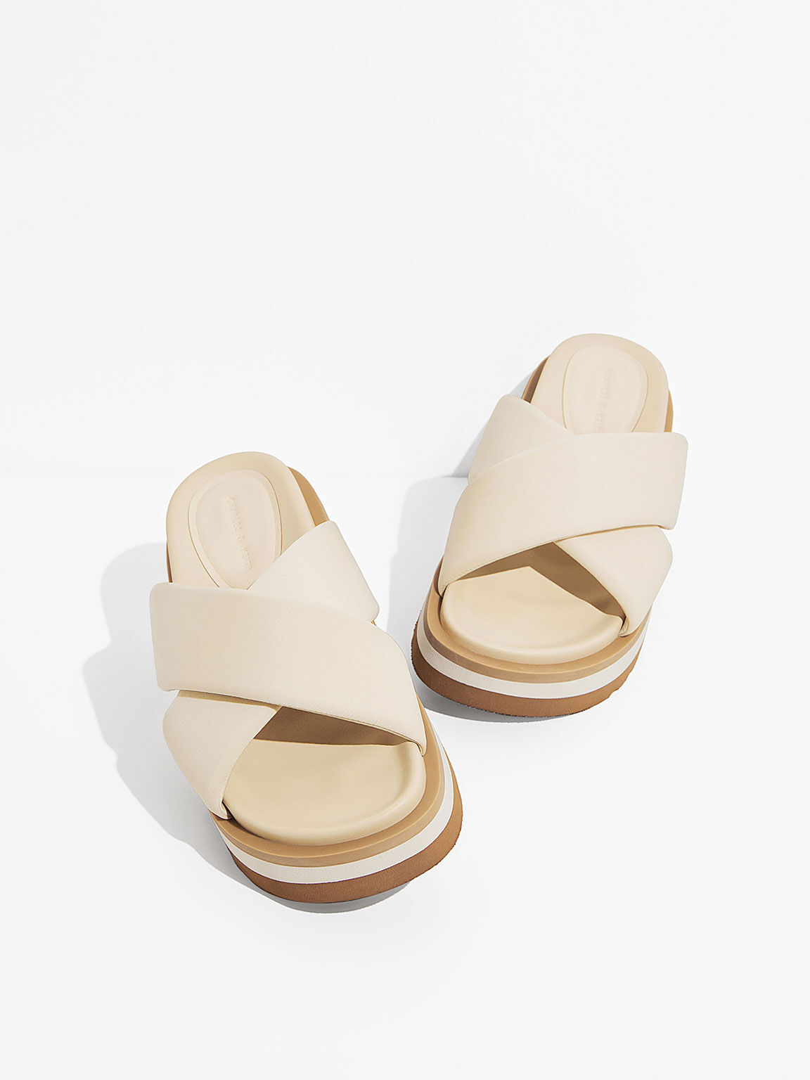 Cross sale slide sandals