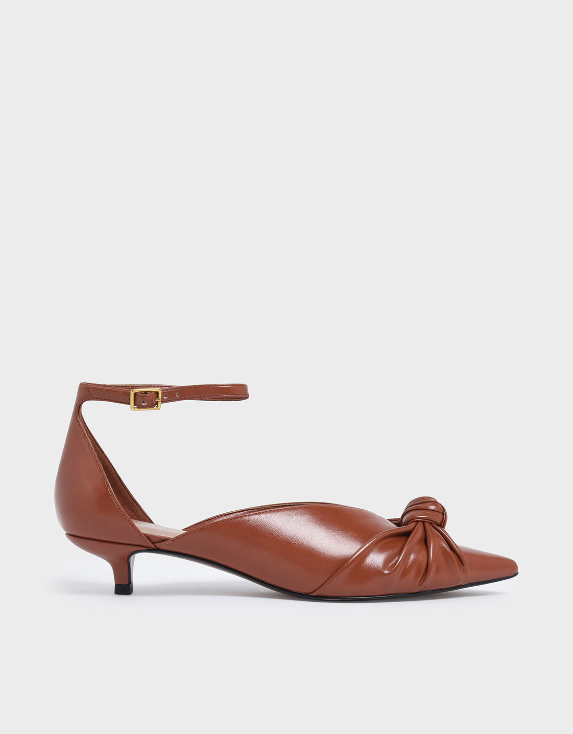 Knotted Kitten Heel Pumps | CHARLES 