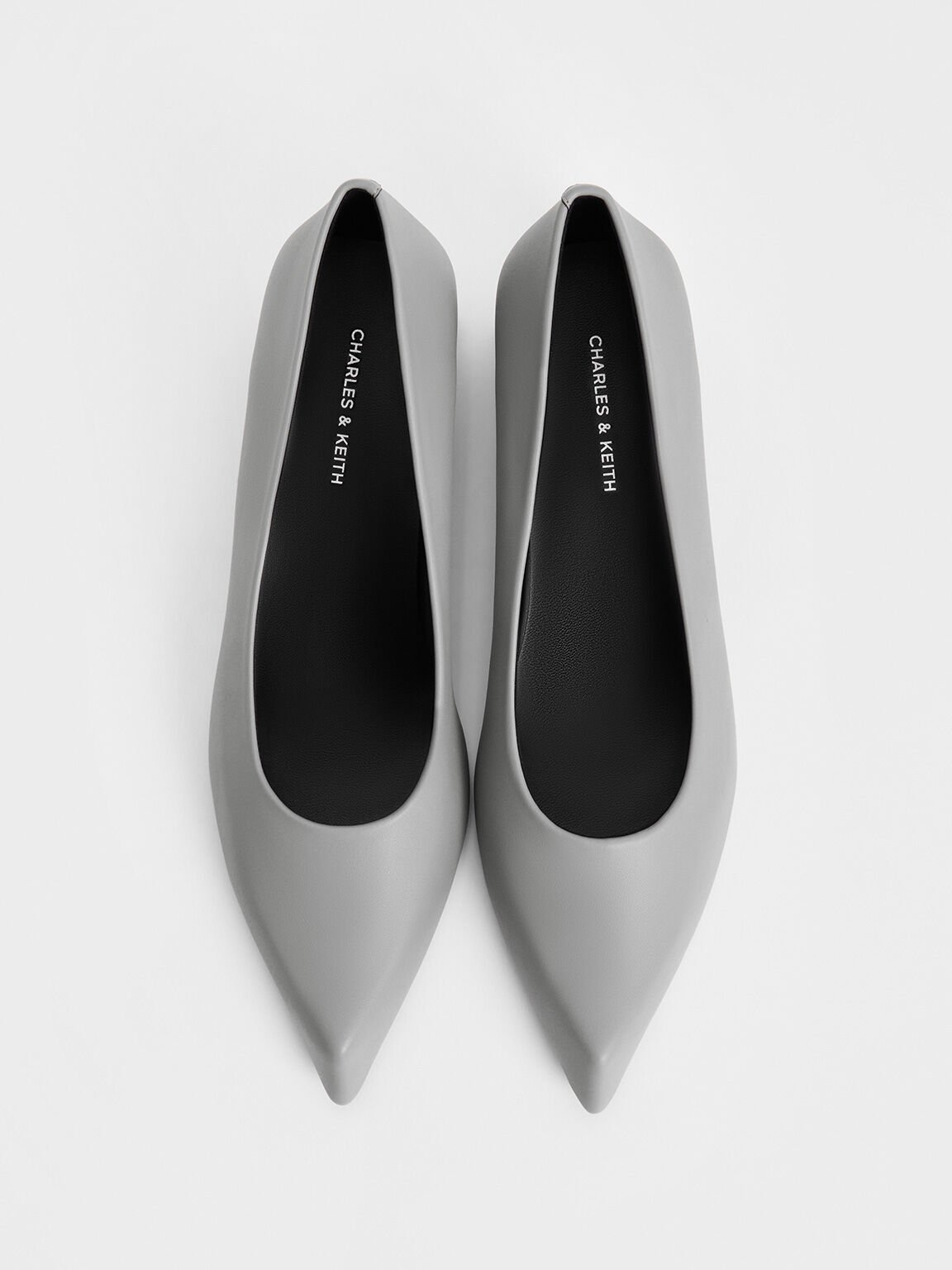 Lorde Blade-Heel Pointed-Toe Pumps, Grey, hi-res