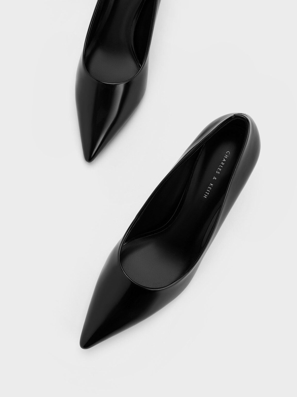 Black Box Pointed-Toe Flared Pumps - CHARLES & KEITH US