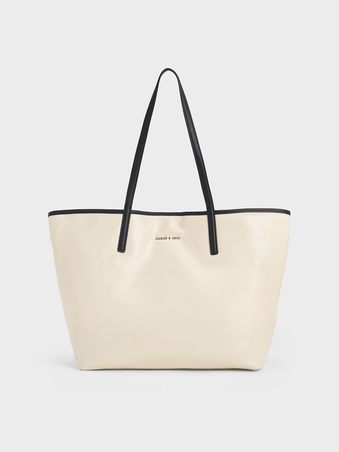 Bolso tote reversible Sianna, Crema, hi-res