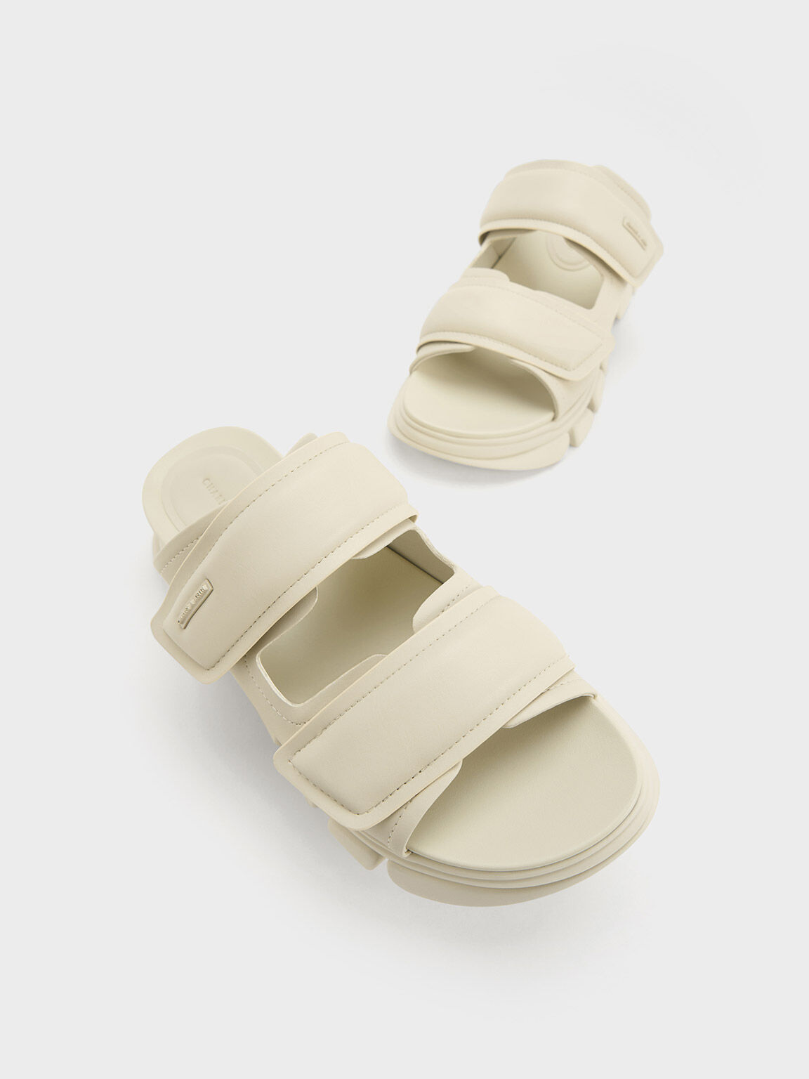 Dash Double Strap Slides, Chalk2, hi-res