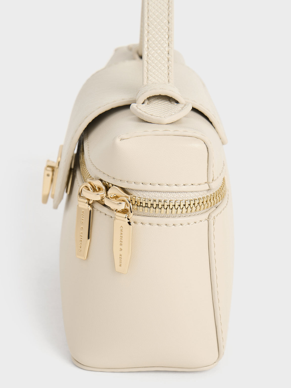 Arwen Top Handle Vanity Bag, Beige, hi-res