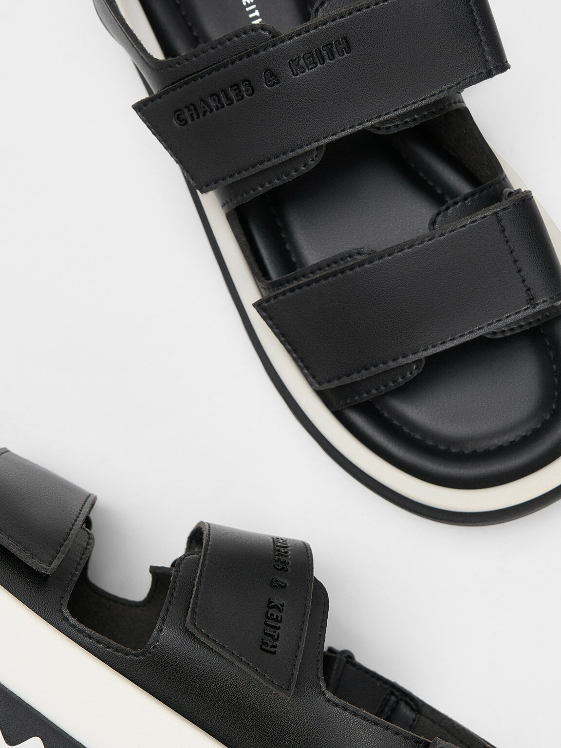 Addict Luxury Men's Slide ADDICT-003 Sandals - Black Shiny | Garmentory