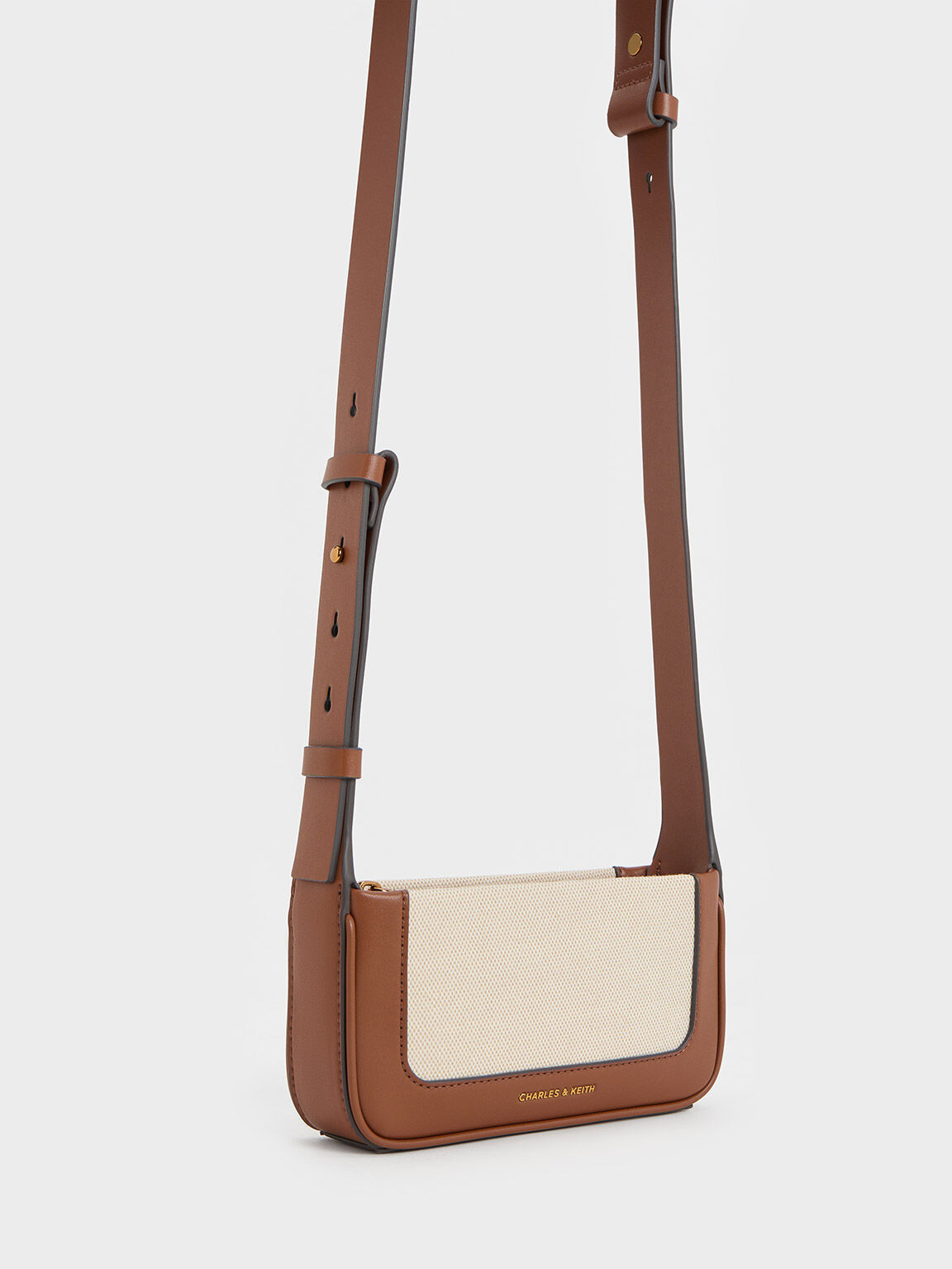 Daylla Canvas Shoulder Bag, Tan, hi-res