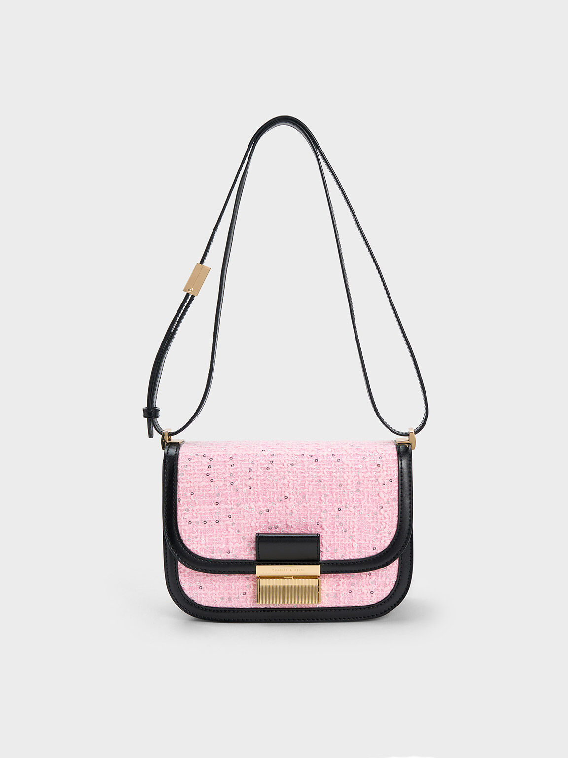 Bolso Charlot de tweed, Multicolor, hi-res