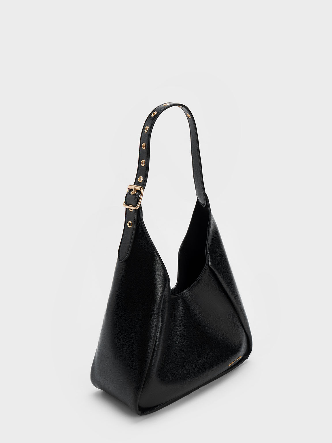 Bolso hobo Buzz grande, Negro, hi-res