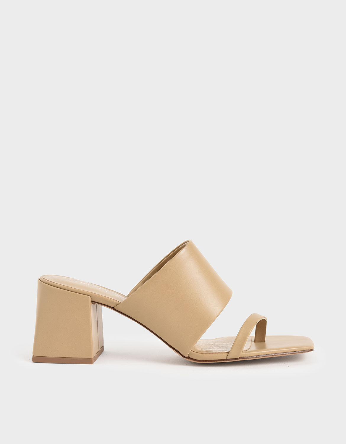 tan mules block heel