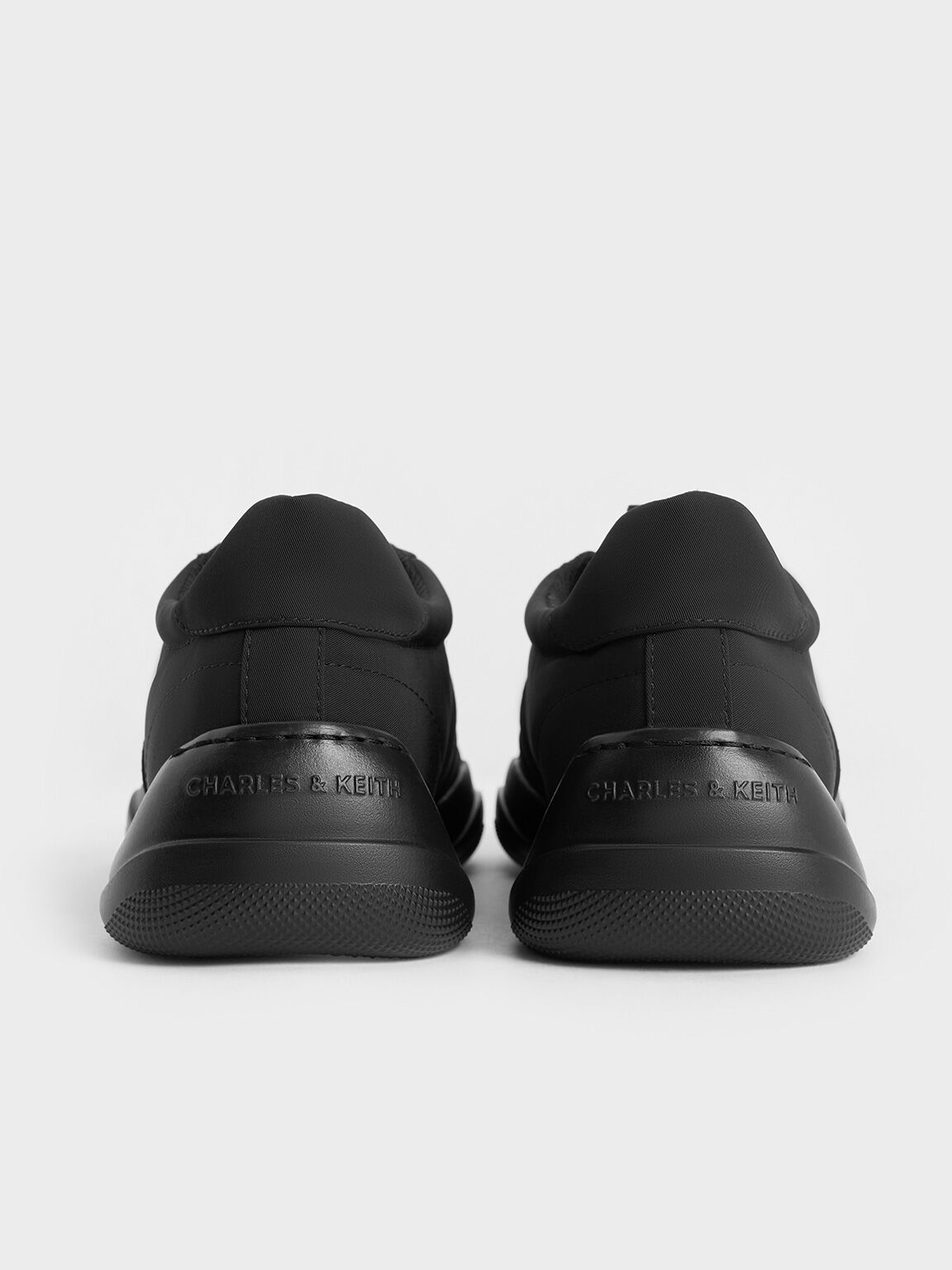 Zapatillas deportivas Casey de plataforma en nylon, Negro texturizado, hi-res