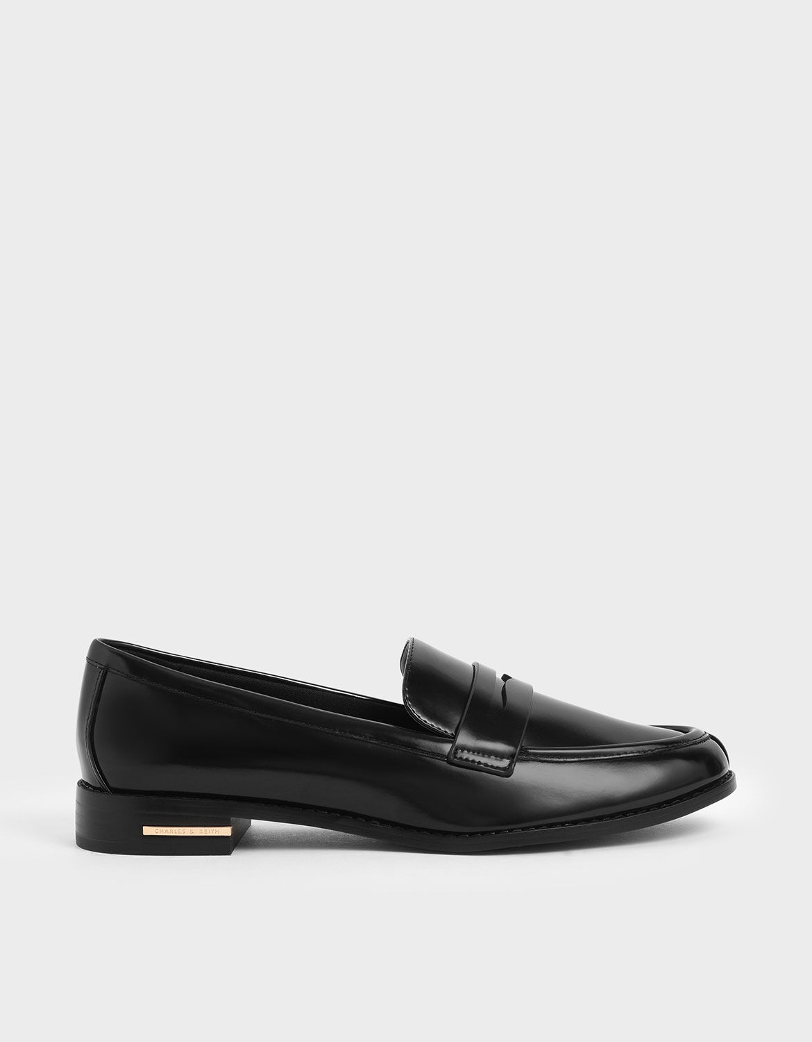white black loafers