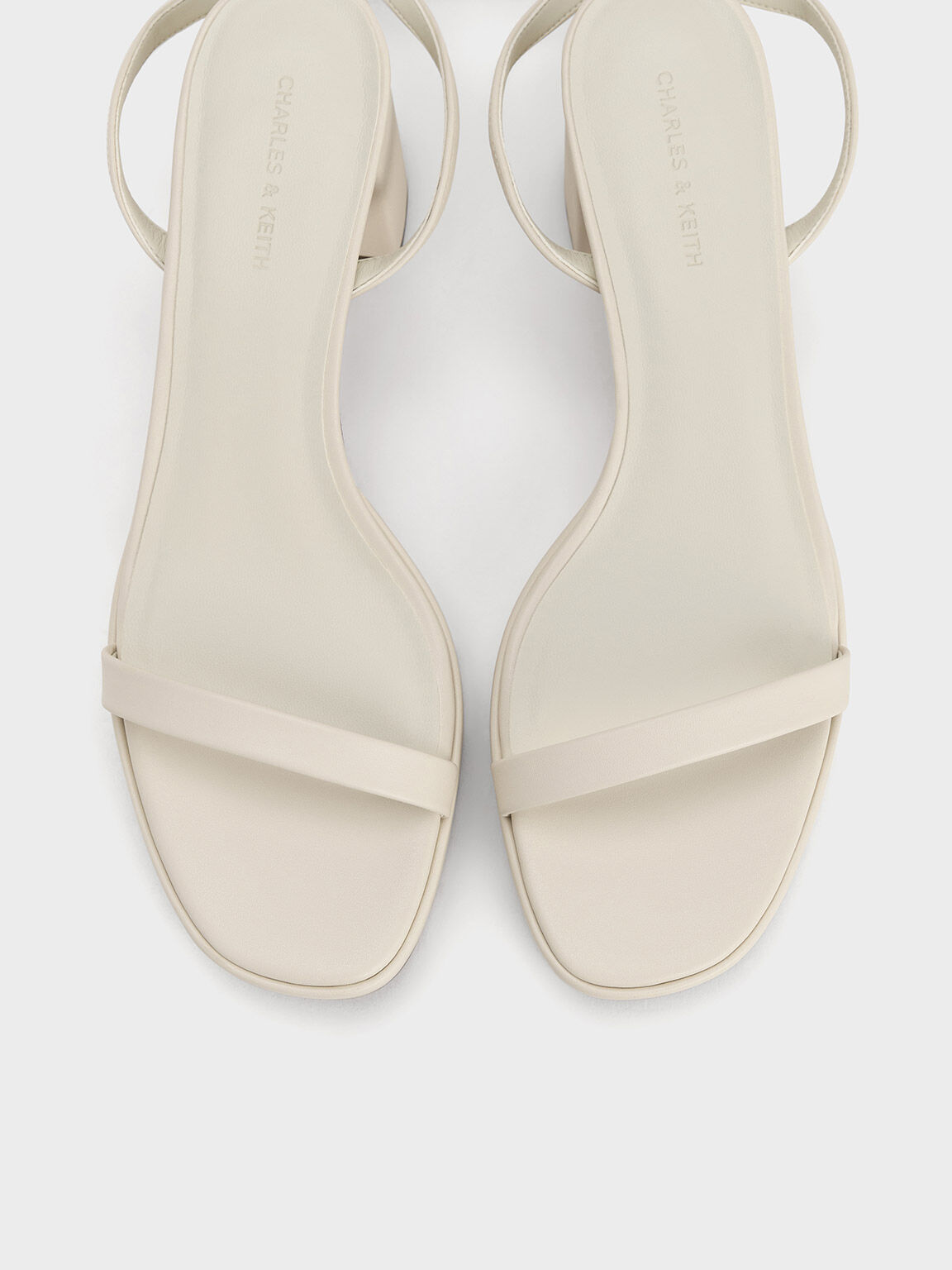 Thin-Strap Block Heel Sandals, Chalk, hi-res