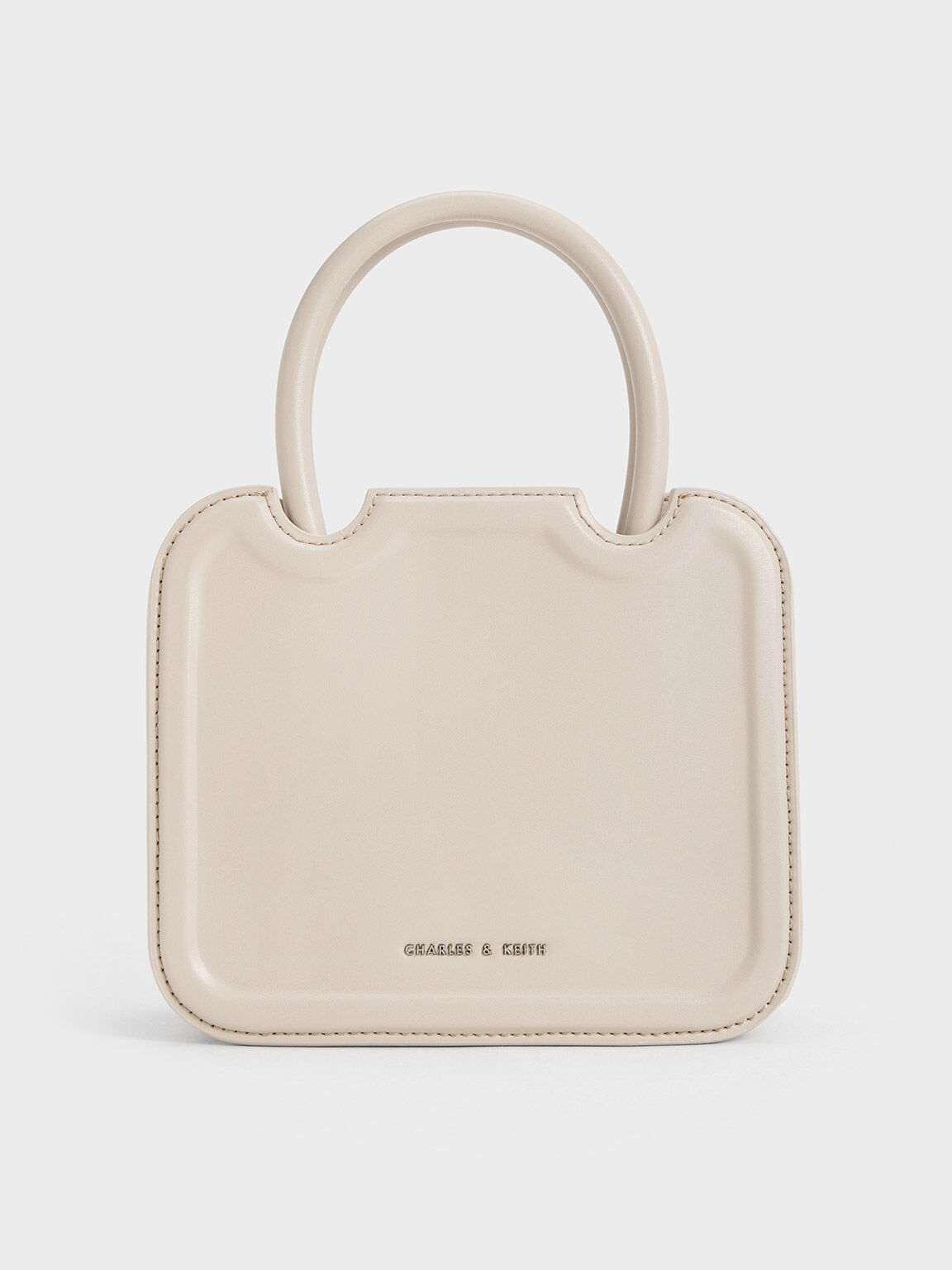 Perline Sculptural Top Handle Bag, Oat, hi-res