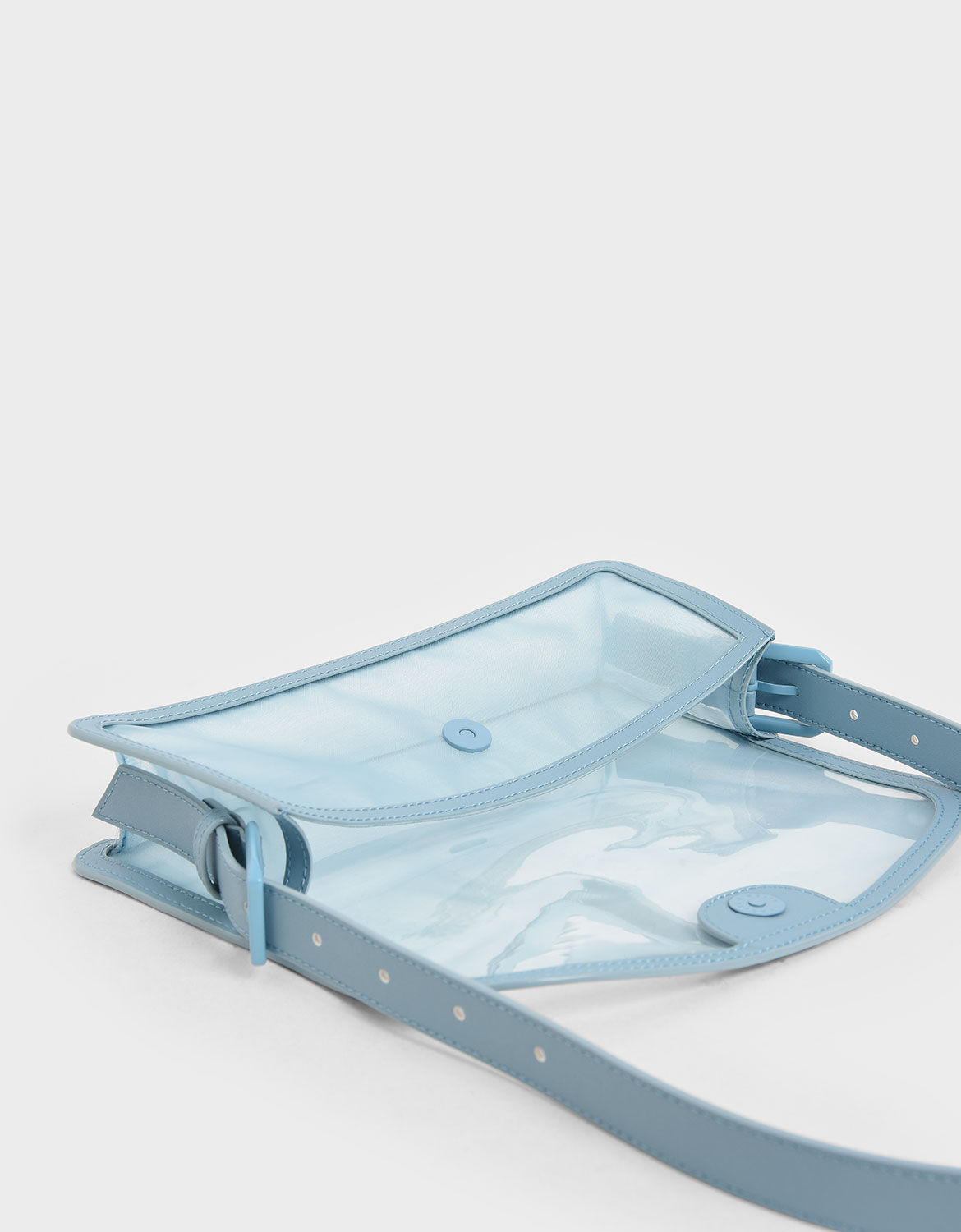 Blue Mesh Shoulder Bag - CHARLES & KEITH OM
