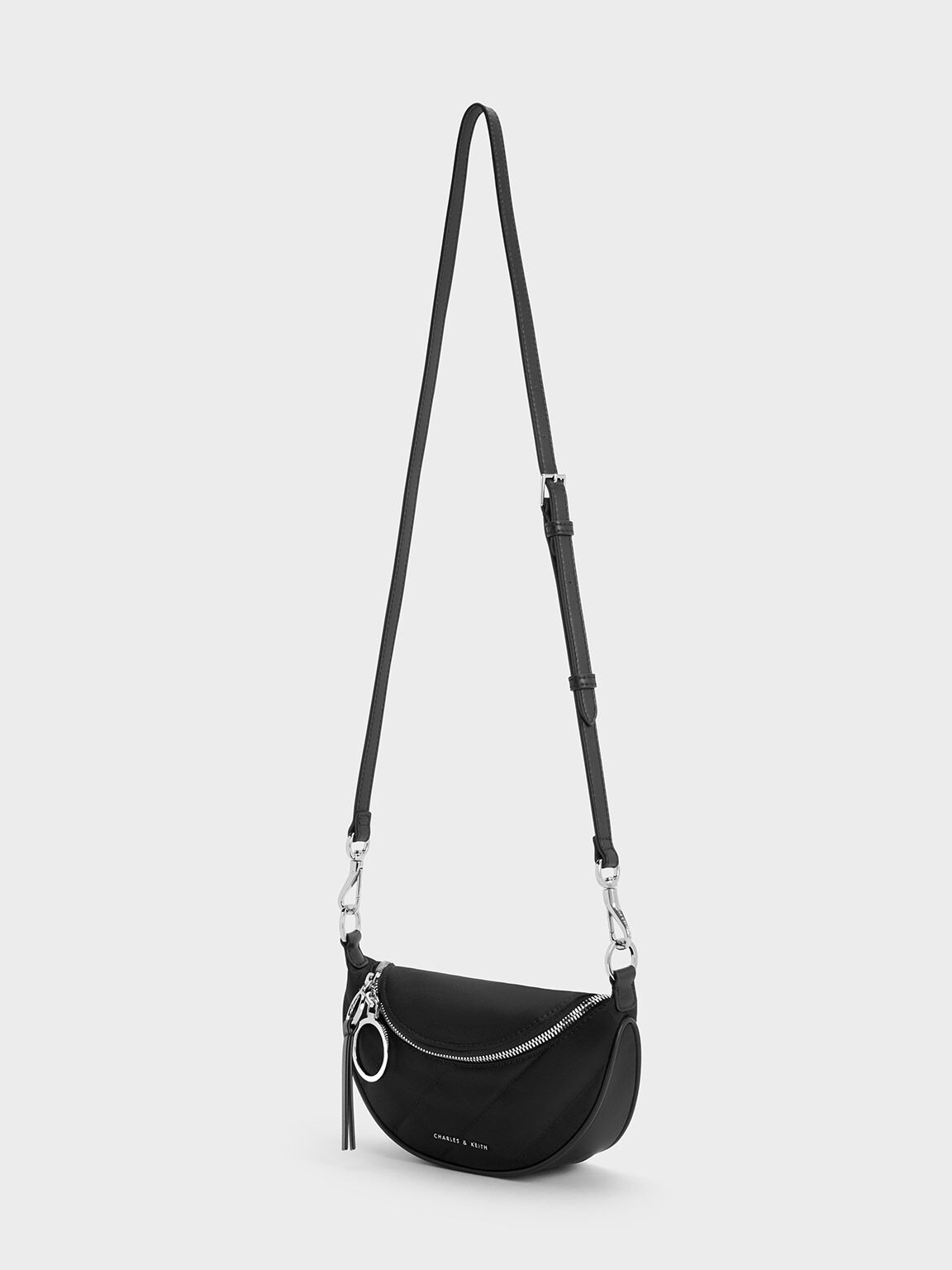 Noir Duo Chain Handle Shoulder Bag - CHARLES & KEITH US