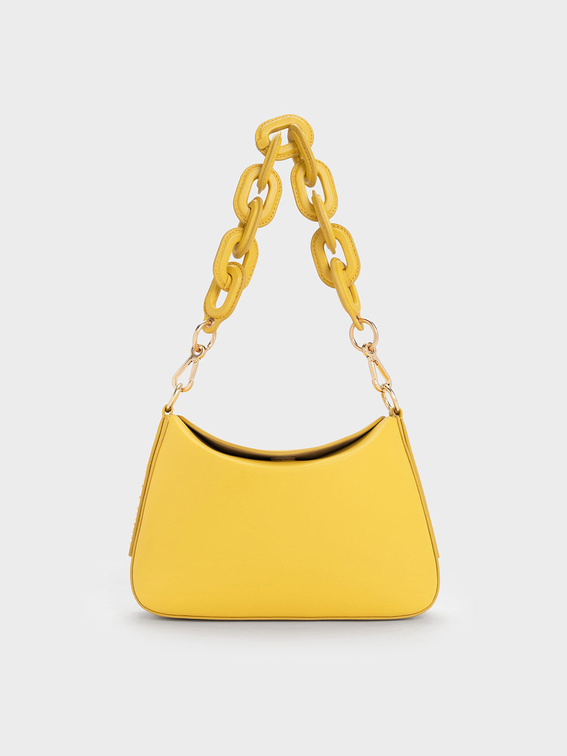 Yellow Catena Chain-Handle Bag - CHARLES & KEITH US