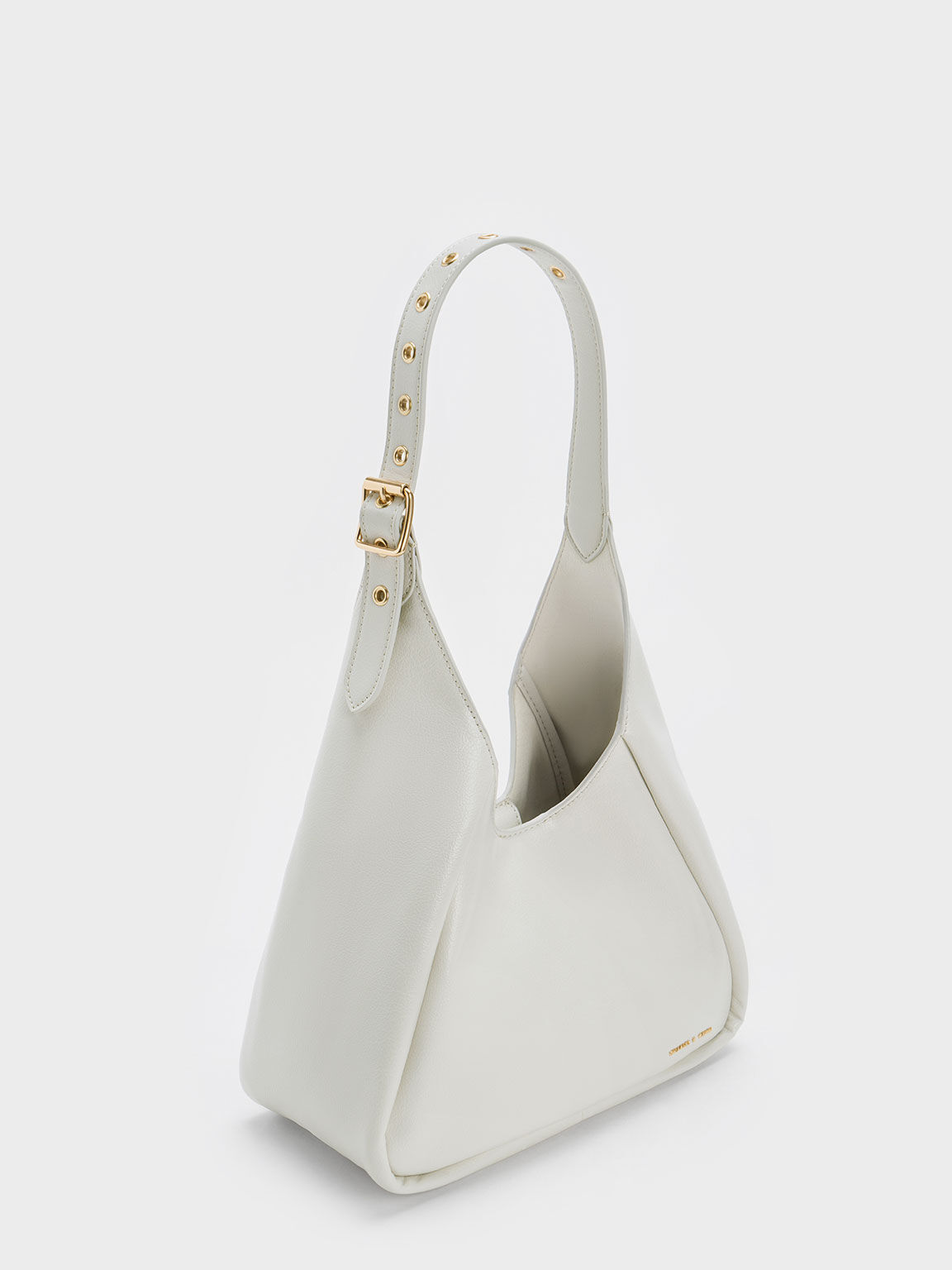 Buzz Hobo Bag, White, hi-res