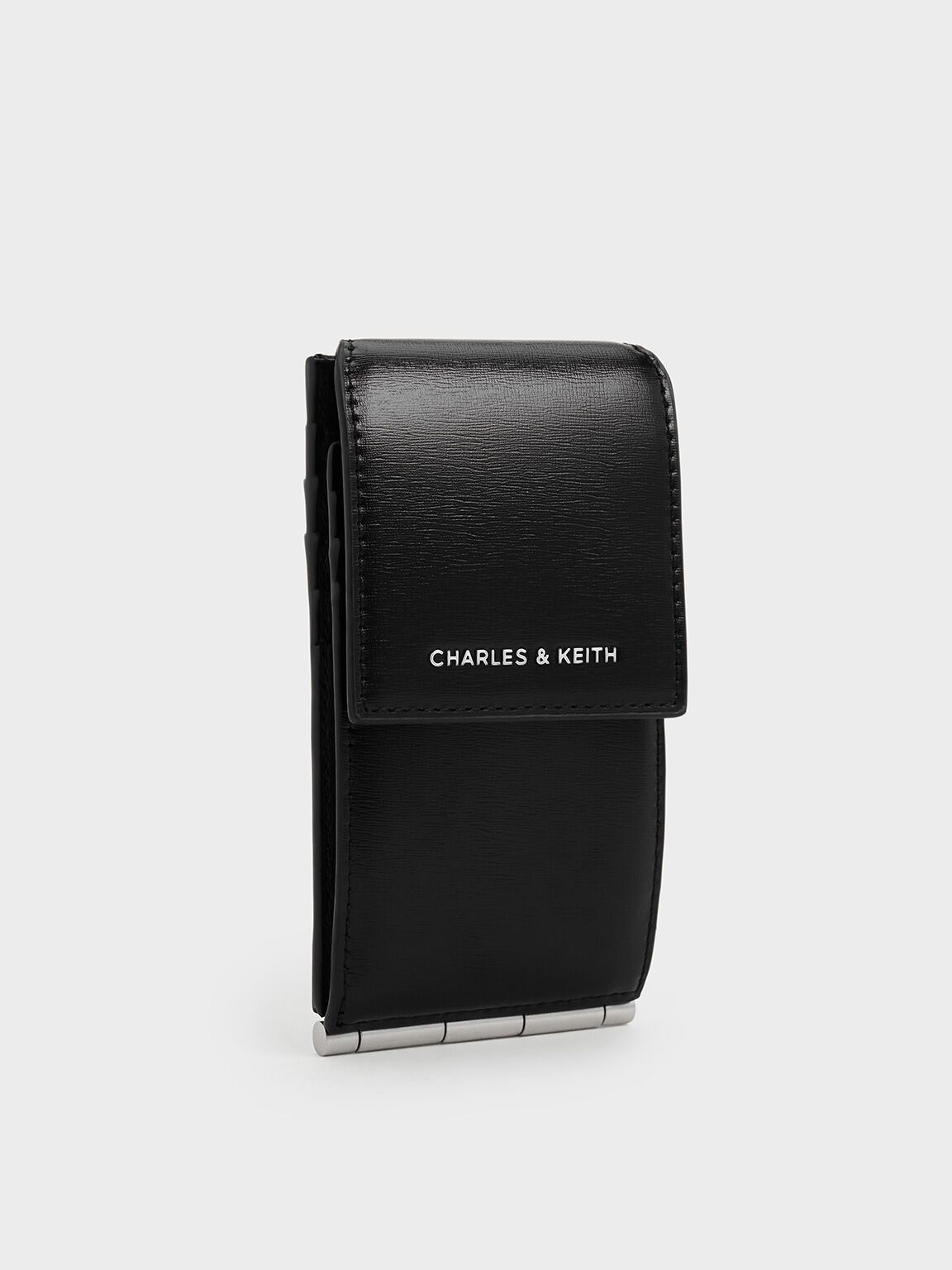 Calla Bi-Fold Side-Zip Card Holder, Noir, hi-res