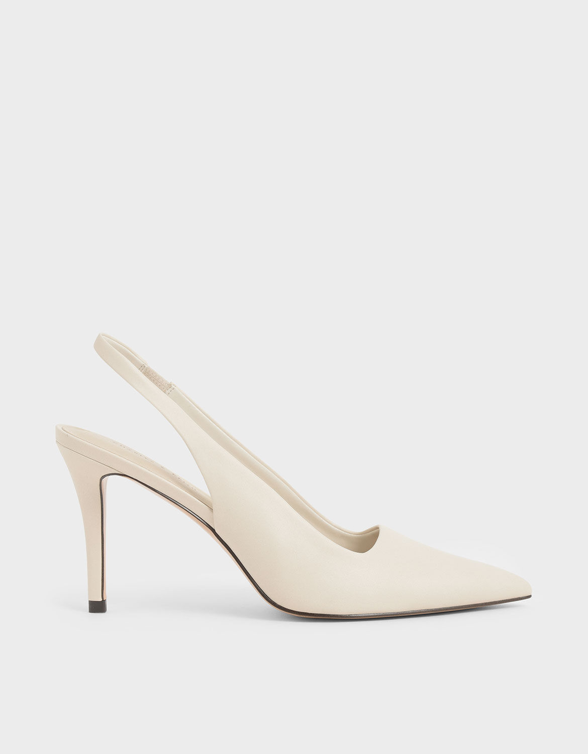 Chalk Slingback Pointed Pumps | CHARLES 