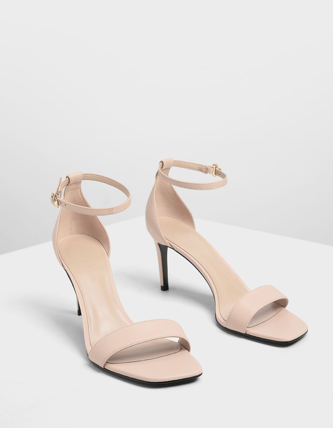 nude 3 strap heels