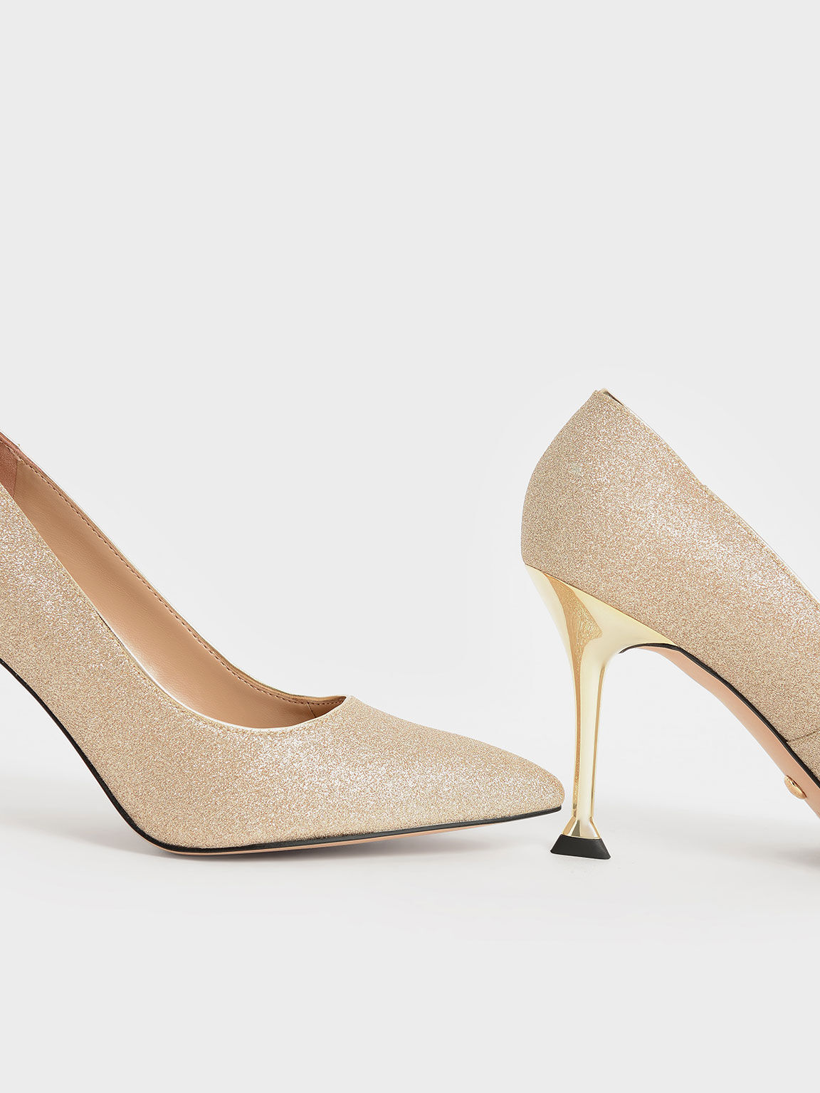 Adira - Made to Order - Rose Gold Glitter Bridal Pump - Burju Shoes
