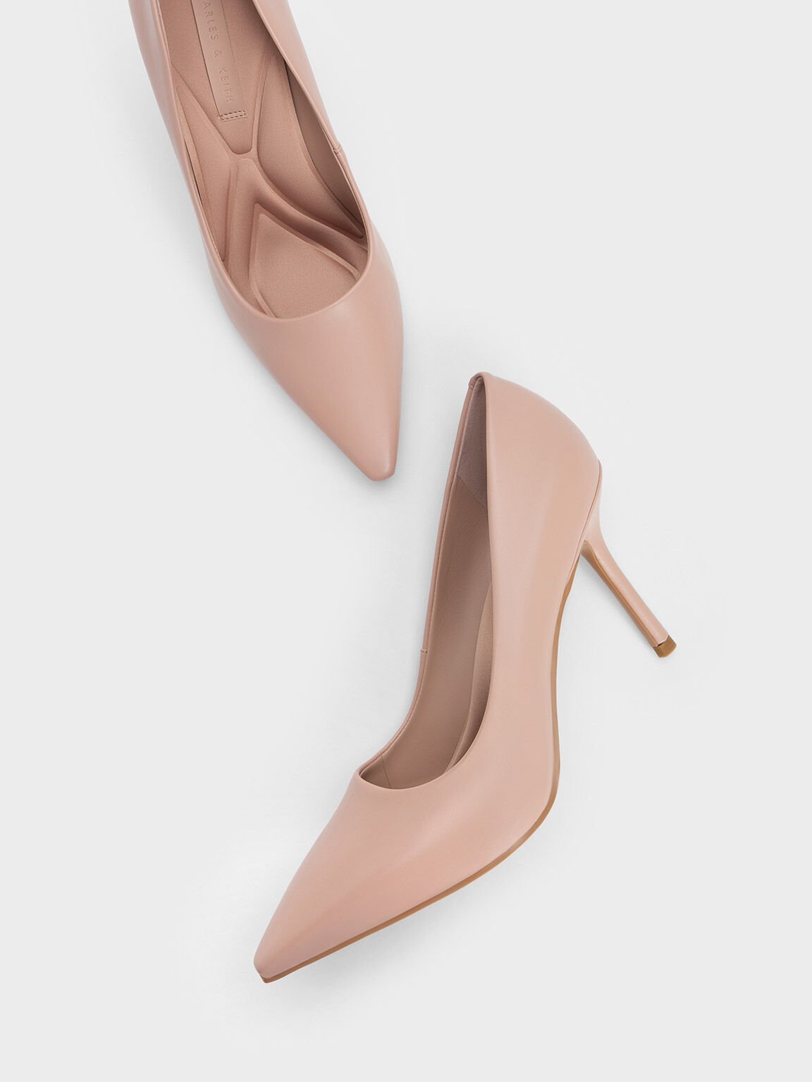 Black Emmy Pointed-Toe Stiletto Pumps - CHARLES & KEITH US