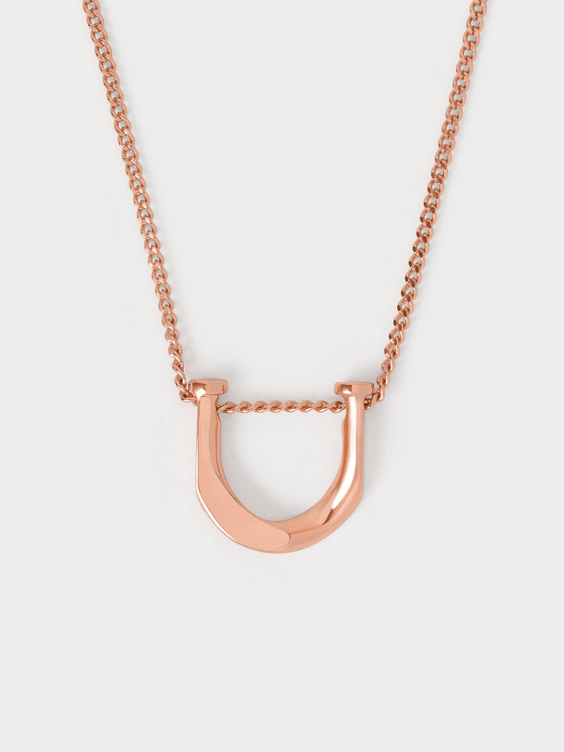 Rose Gold Gabine Necklace - CHARLES & KEITH CO