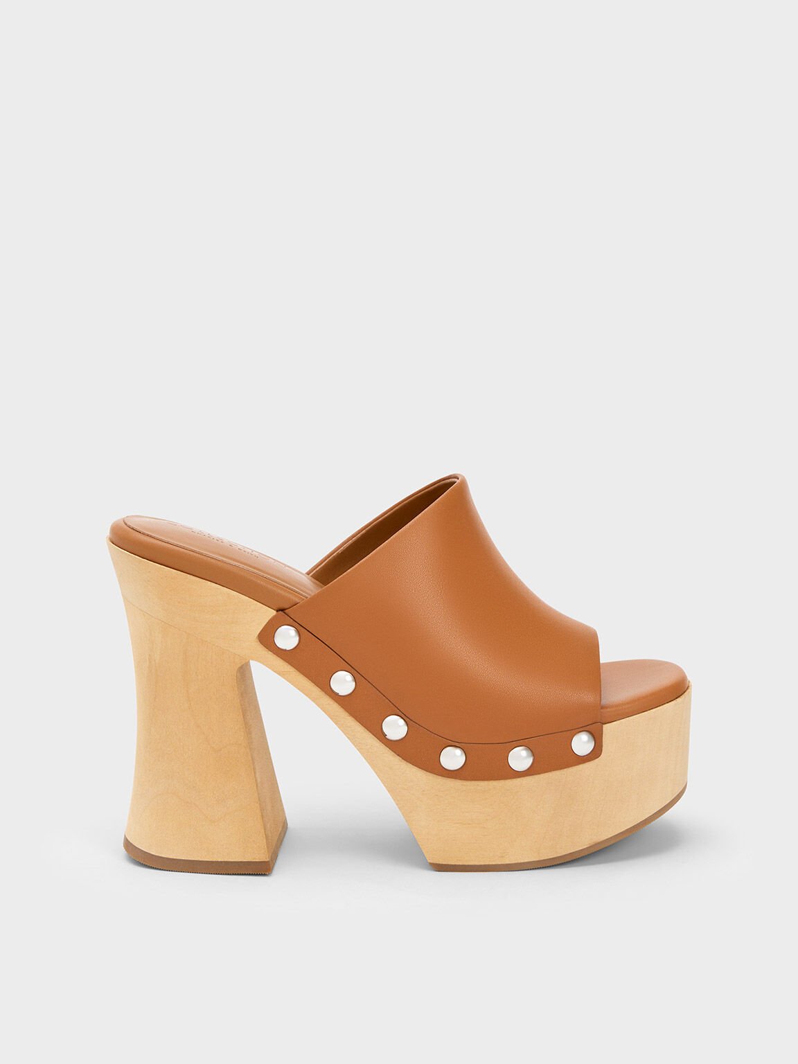 Brown cheap platform clogs