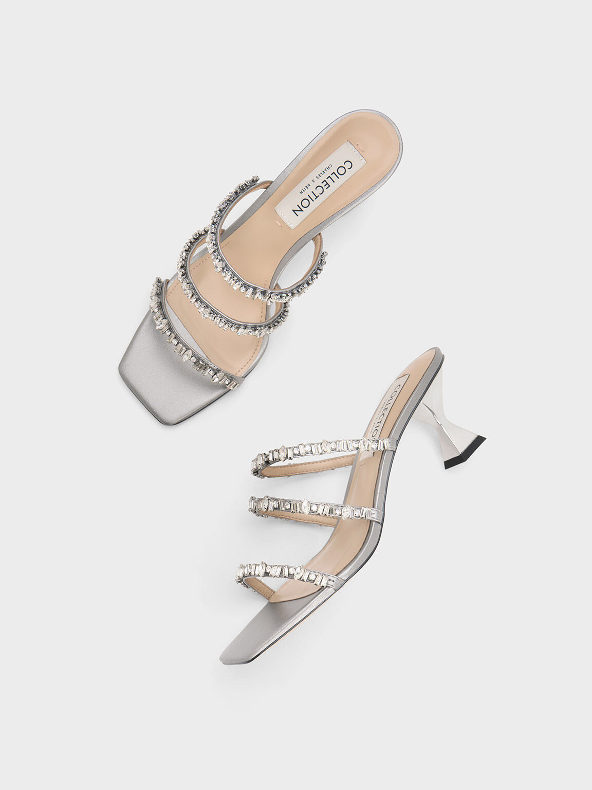 Teresa Silver Sandals – Vinci Shoes